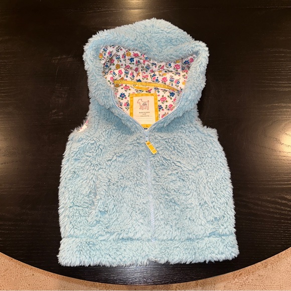 Mini Boden Other - NEW Mini Boden Sherpa Vest in Dusty Blue, sz 2/3
